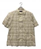 FRED PERRYフレッドペリー）の古着「半袖シャツ」｜ベージュ