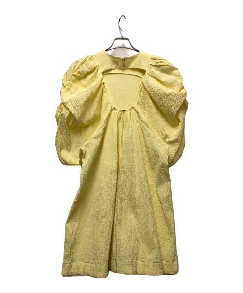 MAISON SPECIAL（メゾンスペシャル）MAISON SPECIAL (メゾンスペシャル) バタフライスリーブワンピース イエロー サイズ:FREEの古着・服飾アイテム