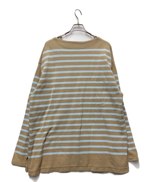 blurhms ROOTSTOCK（ブラームスルーツストック）blurhms ROOTSTOCK (ブラームスルーツストック) ボーダーカットソー ベージュ×ブルー サイズ:2の古着・服飾アイテム