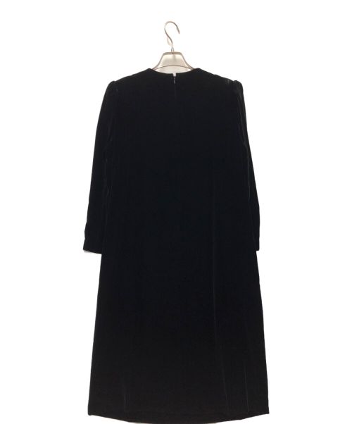 GIVENCHY GLAMOUR（ジバンシーグラマー）GIVENCHY GLAMOUR (ジバンシーグラマー) ベロアビーズ刺繍ワンピース ブラック サイズ:13の古着・服飾アイテム