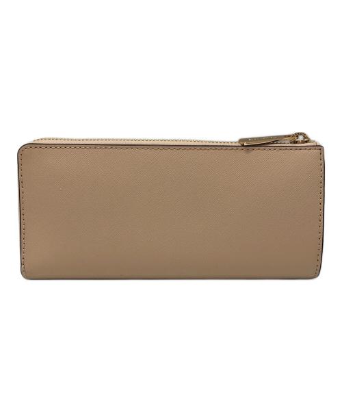 MICHAEL KORS（マイケル・コース）MICHAEL KORS (マイケルコース) ラウンドファスナー長財布 ベージュの古着・服飾アイテム