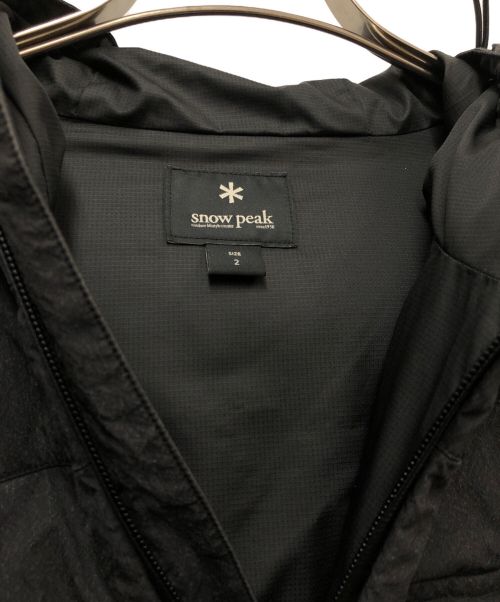 Snow peak（スノーピーク）snow peak (スノーピーク) ダウンジャケット ブラック サイズ:2の古着・服飾アイテム