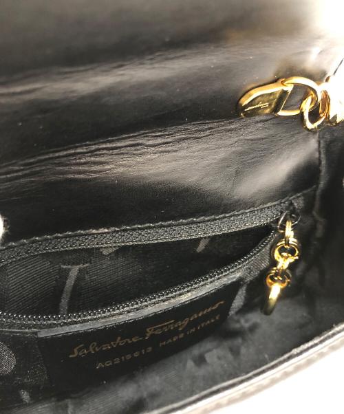 Salvatore Ferragamo（サルヴァトーレ フェラガモ）Salvatore Ferragamo (サルヴァトーレ フェラガモ) ガンチーニショルダーバッグ ブラックの古着・服飾アイテム