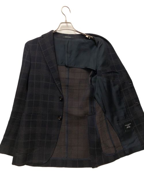 TAGLIATORE（タリアトーレ）TAGLIATORE (タリアトーレ) テーラードジャケット ネイビー×グレー サイズ:44/7の古着・服飾アイテム