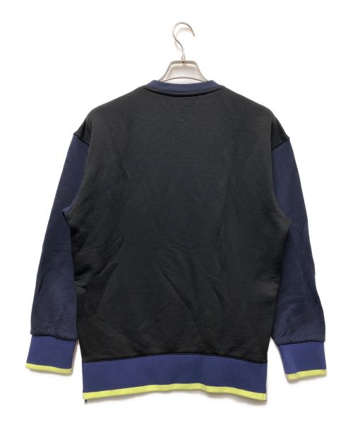 LACOSTE（ラコステ）LACOSTE (ラコステ) ボトムジップクルーネックスウェットシャツ ネイビー サイズ:XSの古着・服飾アイテム