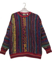 COTTON TRADERS（コットン トレーダーズ）の古着「3Dニット」｜レッド×ブルー