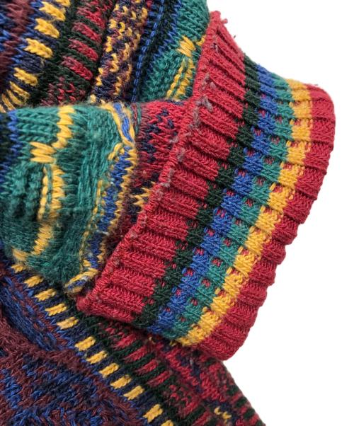 COTTON TRADERS（コットン トレーダーズ）COTTON TRADERS (コットン トレーダーズ) 3Dニット レッド×ブルー サイズ:Lの古着・服飾アイテム