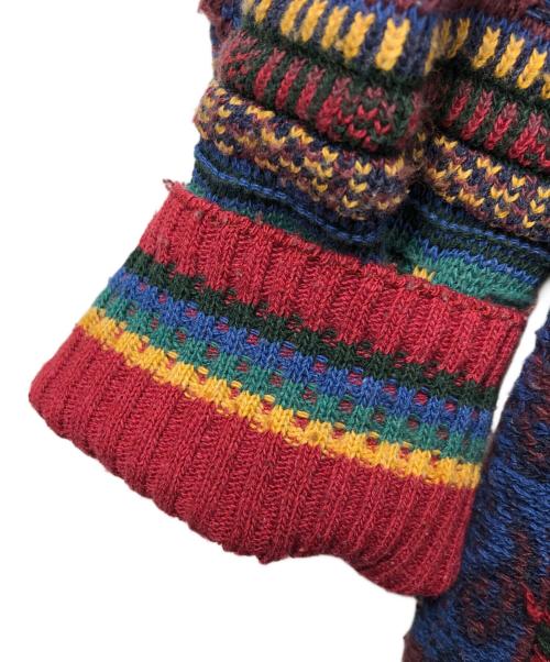 COTTON TRADERS（コットン トレーダーズ）COTTON TRADERS (コットン トレーダーズ) 3Dニット レッド×ブルー サイズ:Lの古着・服飾アイテム