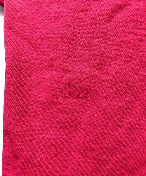 BOTTEGA VENETA（ボッテガベネタ）BOTTEGA VENETA (ボッテガベネタ) クルーネックカットソー レッド サイズ:Sの古着・服飾アイテム