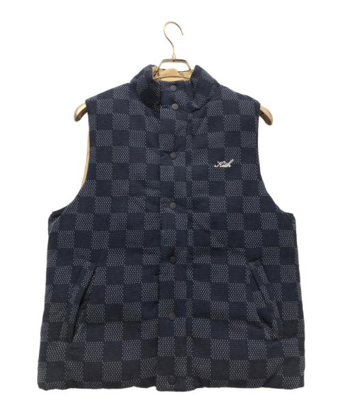 KITH（キス）KITH (キス) リバーシブルベスト ベージュ×ネイビー サイズ:Ｓの古着・服飾アイテム