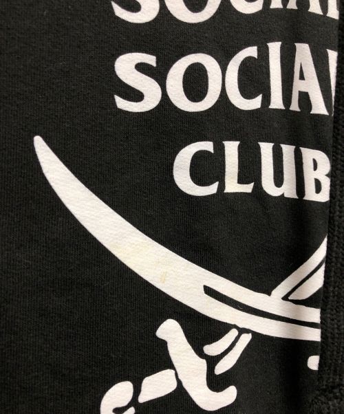 NEIGHBORHOOD（ネイバーフッド）NEIGHBORHOOD (ネイバーフッド) ANTI SOCIAL SOCIAL CLUB (アンチソーシャルソーシャルクラブ) プルオーバーパーカー ブラック サイズ:XLの古着・服飾アイテム