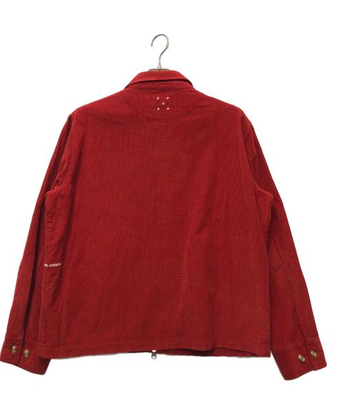 POP TRADING COMPANY（ポップトレーディングカンパニー）POP TRADING COMPANY (ポップトレーディングカンパニー) コーデュロイジャケット レッド サイズ:Mの古着・服飾アイテム