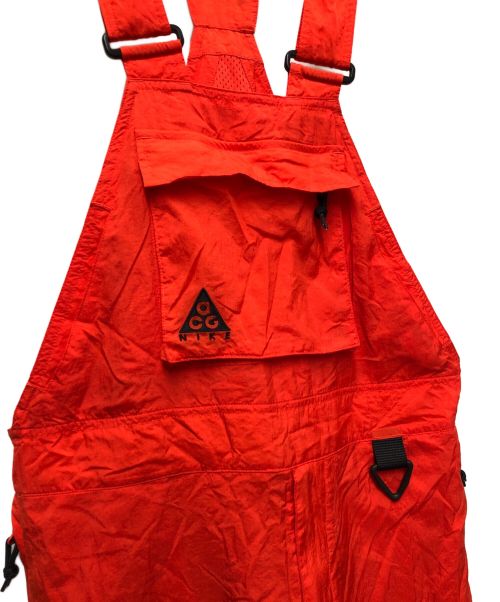 NIKE ACG（ナイキエーシージー）NIKE ACG (ナイキエージーシー) オーバーオール レッド×ブラック サイズ:Sの古着・服飾アイテム