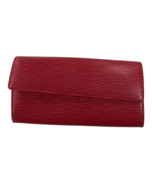 LOUIS VUITTON（ルイ ヴィトン）LOUIS VUITTON (ルイ ヴィトン) エピポルトフォイユサラロングウォレット レッドの古着・服飾アイテム