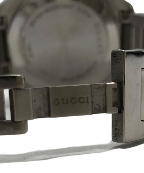 GUCCI（グッチ）GUCCI (グッチ) スクエアフェイスミドルウォッチ シルバー×ブラックの古着・服飾アイテム