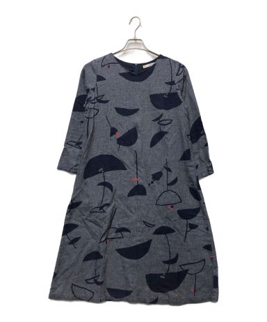 PAL'LAS PALACE パラスパレス　百草柄ワンピース　美品 中古・古着通販】PAL'LAS PALACE (パラスパレス) ワンピース グレー