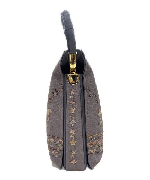OKAJIMA（オカジマ）OKAJIMA (オカジマ) 和柄ハンドバッグ グレーの古着・服飾アイテム
