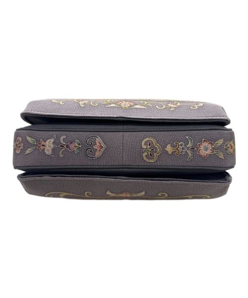 OKAJIMA（オカジマ）OKAJIMA (オカジマ) 和柄ハンドバッグ グレーの古着・服飾アイテム