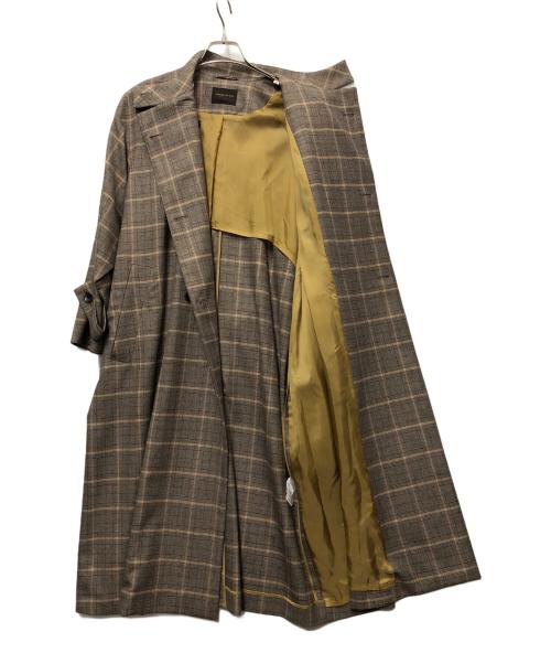 TOMORROW LAND collection（トゥモローランドコレクション）TOMORROW LAND collection (トゥモローランドコレクション) モスタルダウィンドウペーンスタンドカラーコート グレー サイズ:34の古着・服飾アイテム