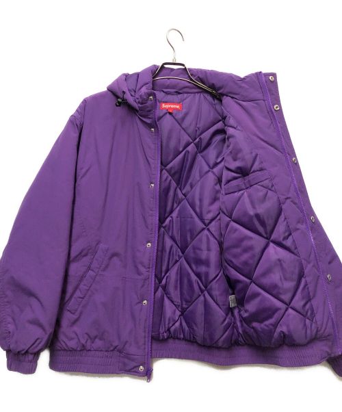 SUPREME（シュプリーム）Supreme (シュプリーム) チームパフィージャケット パープル サイズ:Mの古着・服飾アイテム
