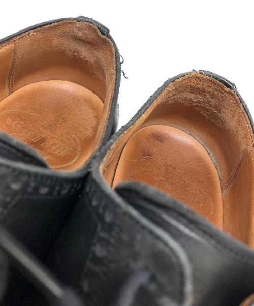 SCOTCH GRAIN（スコッチグレイン）SCOTCH GRAIN (スコッチグレイン) ストレートチップシューズ ブラック サイズ:25.5の古着・服飾アイテム