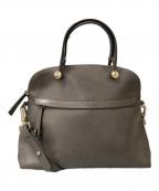 FURLAフルラ）の古着「パイパーレザー2WAYショルダーバッグ」｜グレー