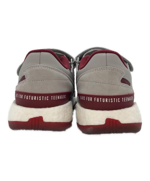 adidas Originals（アディダスオリジナル）adidas Originals (アディダスオリジナル) HUMAN MADE (ヒューマンメイド) FORUM L HM フォーラムローヒューマンメイド グレー×レッド サイズ:27の古着・服飾アイテム