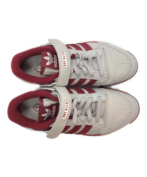 adidas Originals（アディダスオリジナル）adidas Originals (アディダスオリジナル) HUMAN MADE (ヒューマンメイド) FORUM L HM フォーラムローヒューマンメイド グレー×レッド サイズ:27の古着・服飾アイテム
