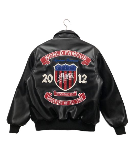 MOBB（モブ）MOBB (モブ) USA ECO LETHER JACKET　 ブラック サイズ:Sの古着・服飾アイテム