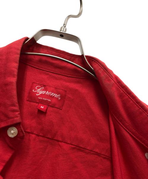 SUPREME（シュプリーム）Supreme (シュプリーム) ボタンダウンシャツ レッド サイズ:Mの古着・服飾アイテム