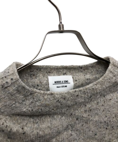MORRIS&SONS（モリスアンドサンズ）MORRIS&SONS (モリスアンドサンズ) ウールニット ライトグレー サイズ:40の古着・服飾アイテム