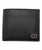 GUCCIグッチ）の古着「ドリアン2つ折り財布」｜ブラック