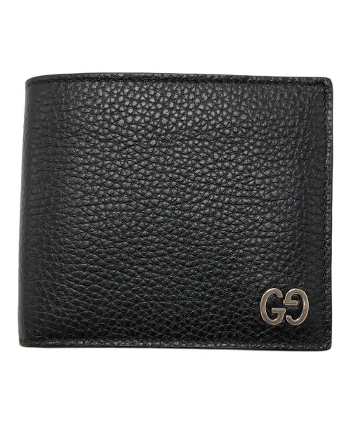 GUCCI（グッチ）GUCCI (グッチ) ドリアン2つ折り財布 ブラックの古着・服飾アイテム