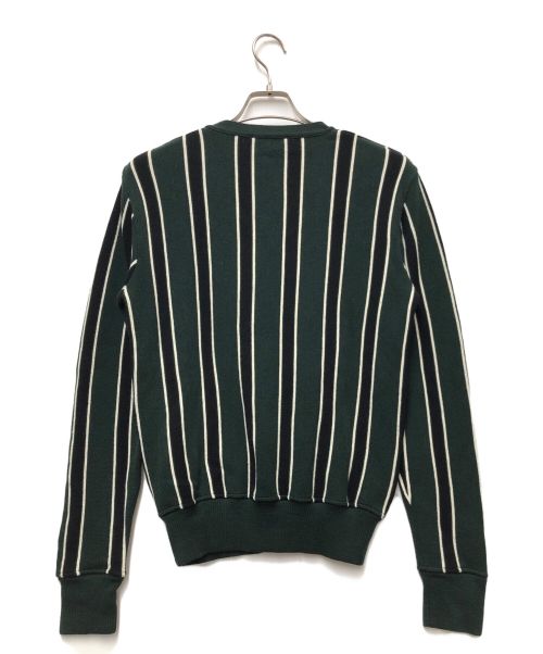 AMI Alexandre Mattiussi（アミアレクサンドルマテュッシ）AMI Alexandre Mattiussi (アミ アレクサンドル マテュッシ) ストライプカーディガン グリーン×ブラック サイズ: 不明の古着・服飾アイテム