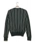 AMI Alexandre Mattiussi (アミ アレクサンドル マテュッシ) ストライプカーディガン グリーン×ブラック サイズ: 不明：13000円