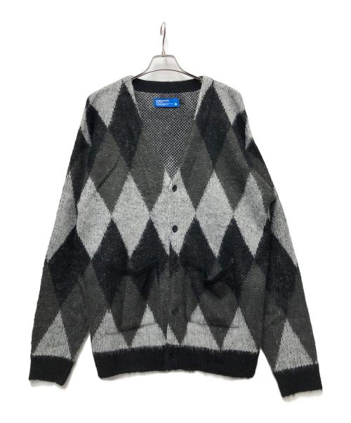 GORDON MILLER（ゴードンミラー）GORDON MILLER (ゴードンミラー) モヘヤカーディガン ブラック×グレー サイズ:Mの古着・服飾アイテム