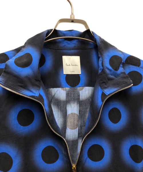 PAUL SMITH（ポールスミス）Paul Smith (ポールスミス) ハーフジッププルオーバー ブルー×ブラック サイズ:XLの古着・服飾アイテム