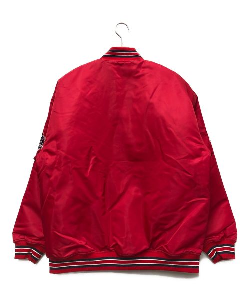 Champion（チャンピオン）Champion (チャンピオン) スナップジャケット レッド サイズ:Lの古着・服飾アイテム