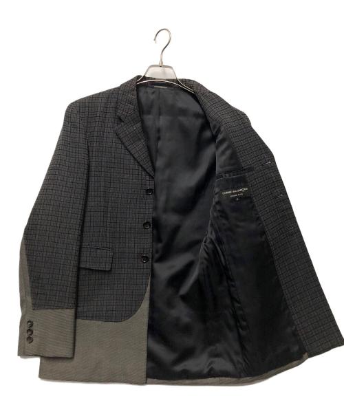 COMME des GARCONS HOMME PLUS（コムデギャルソンオムプリュス）COMME des GARCONS HOMME PLUS (コムデギャルソンオムプリュス) インサイドアウトウールテーラードジャケット グレー サイズ:Sの古着・服飾アイテム