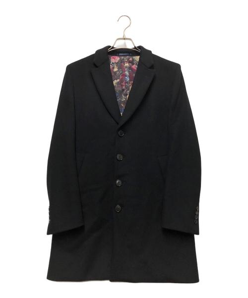 Paul Smith London（ポールスミスロンドン）Paul Smith London (ポールスミスロンドン) ウールチェスターコート ブラック サイズ:Mの古着・服飾アイテム