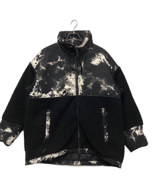 JOURNAL STANDARD（ジャーナルスタンダード）JOURNAL STANDARD (ジャーナル スタンダード) ボアフリースジャケット ブラック×ホワイト サイズ:Mの古着・服飾アイテム