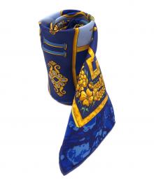 HERMES（エルメス）の古着「カレ90 CARPE DIEM」｜ブルー