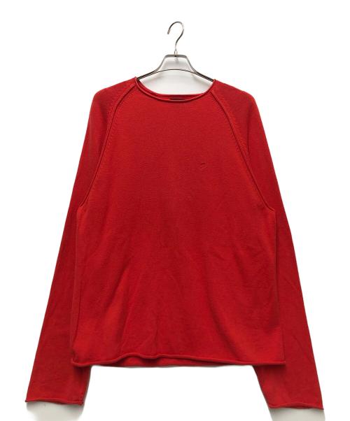 stussy（ステューシー）stussy (ステューシー) Exposed Seam Sweater オレンジ サイズ:Lの古着・服飾アイテム