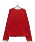 stussy（ステューシー）の古着「Exposed Seam Sweater」｜オレンジ