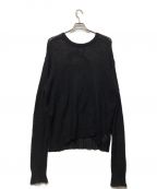 stussyステューシー）の古着「Loose Knit Sweater」｜ブラック