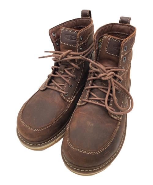 KEEN（キーン）KEEN (キーン) ワークブーツ ブラウン サイズ:24センチの古着・服飾アイテム