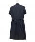 BURBERRY LONDON (バーバリーロンドン) ベルテッドシルクワンピース ネイビー サイズ:38：13000円