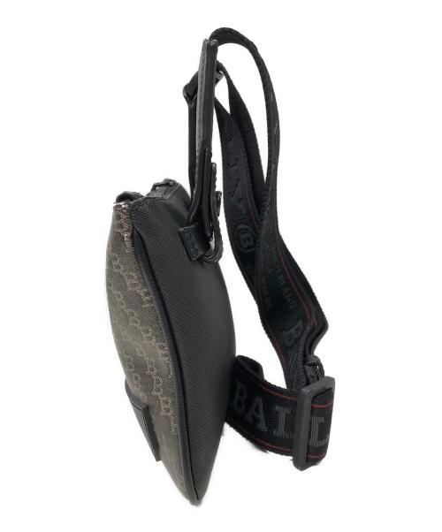 BALLY（バリー）BALLY (バリー) ショルダーバッグ グレー×ブラックの古着・服飾アイテム