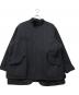 BEAMS HEART（ビームスハート）の古着「ビッグシルエットショート モッズコート」｜ブラック
