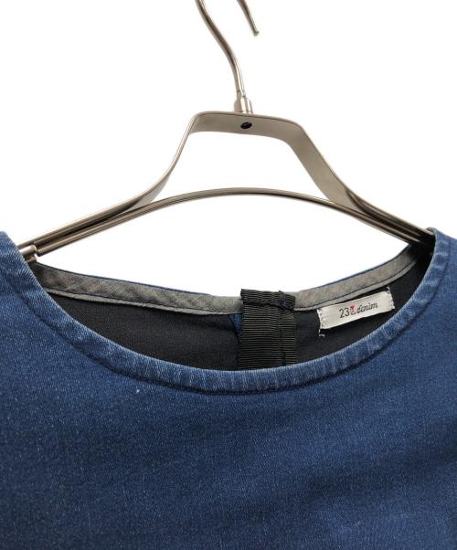 23区 denim（ニジュウサンク デニム）23区 DENIM (ニジュウサンク デニム) デニムワンピース ブルー サイズ:44の古着・服飾アイテム